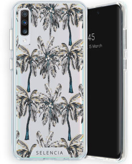 Zarya Fashion Extra Beschermende Backcover Samsung Galaxy A70 hoesje - Palmtree