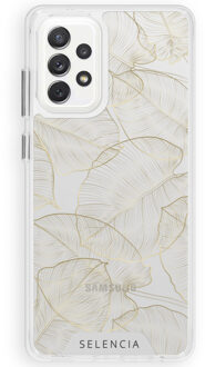 Zarya Fashion Extra Beschermende Backcover Samsung Galaxy A72 - Gold Botanic