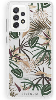 Zarya Fashion Extra Beschermende Backcover Samsung Galaxy A72 - Jungle Leaves