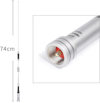 Zastone Walkie Talkie Auto Voertuig Antenne Dual Band Radio Antenne UHF/VHF 144/430 MHz voor Ham Radio