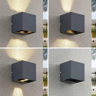 Zavier LED buitenwandlamp donkergrijs (RAL 7016)