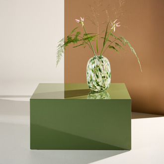 Zayn houten salontafel groen - 80 x 60 cm