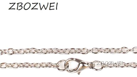 Zbozwei 10 Stks/partij Breedte 1Mm Cut Rolo Zwart/Zilver/Brons Kleur Kettingen Kettingen Voor Vrouwen/Mannen Accessoires