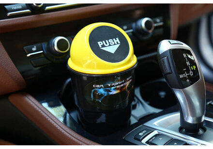 Zd 1Pcs Auto Prullenbak Opbergdoos Organizer Voor Renault Megane 2 Captur Mitsubishi Asx Jeep Wrangler Peugeot 207 508 accessoires Geel