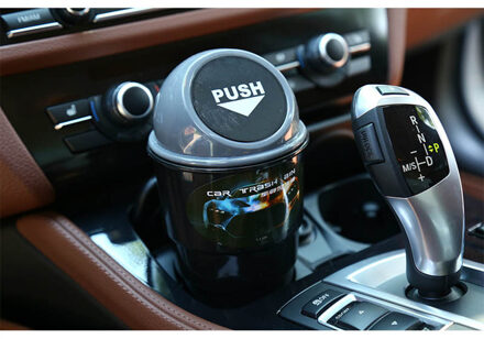 Zd 1Pcs Auto Prullenbak Opbergdoos Organizer Voor Renault Megane 2 Captur Mitsubishi Asx Jeep Wrangler Peugeot 207 508 accessoires Grijs