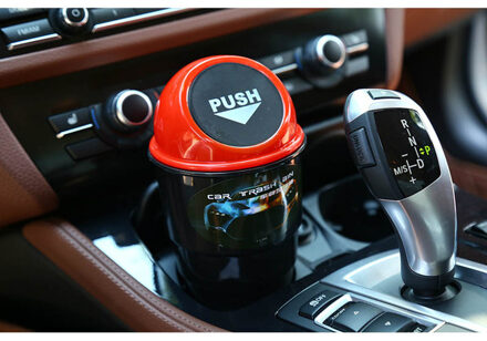 Zd 1Pcs Auto Prullenbak Opbergdoos Organizer Voor Renault Megane 2 Captur Mitsubishi Asx Jeep Wrangler Peugeot 207 508 accessoires Rood