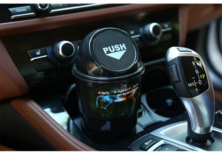 Zd 1Pcs Auto Prullenbak Opbergdoos Organizer Voor Renault Megane 2 Captur Mitsubishi Asx Jeep Wrangler Peugeot 207 508 accessoires zwart