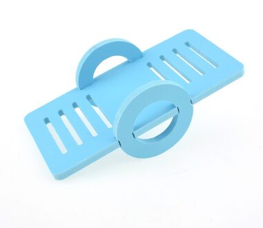 ZDYS Hout Wip voor Pet Hamster, Grappige Rat Muis Chinchilla Cavia Klein Dier Speelgoed Speelhuis Oefening Speelgoed blauw