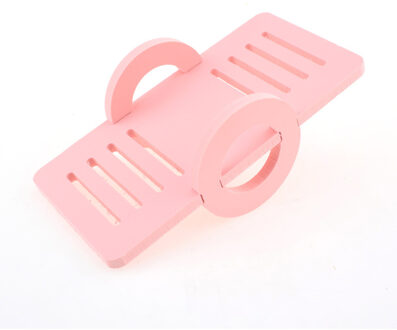 ZDYS Hout Wip voor Pet Hamster, Grappige Rat Muis Chinchilla Cavia Klein Dier Speelgoed Speelhuis Oefening Speelgoed roze