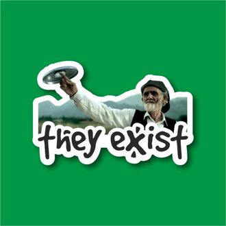Ze Bestaan Voor Laptop En Telefoon Sticker-Decal Max.8cm