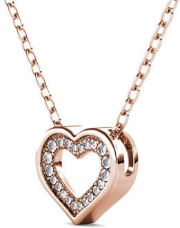 Zeal hangers - Roségoud en kristal - maat