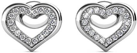 Zeal Oorbellen - Zilver en Kristal - One Size