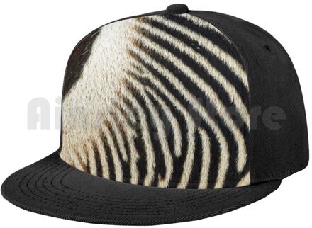 Zebra Caboose Baseball Cap Verstelbare Snapback Hoeden Hip Hop Zebra Caboose Zebra Zebra Patroon Zebra Strepen Natuur Zoo Dier Flat Edge Cap