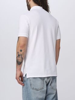 Zebra Geborduurde Poloshirt Wit