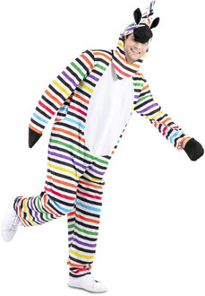 Zebra Jumpsuit Multikleur gestreept Multikleur - Print