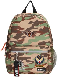 Zebra kleuter rugzak jongens camouflage laptoptas Multikleur