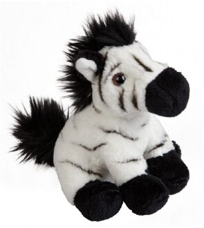 Zebra knuffel - 15 cm - speelgoed - kleine knuffelbeesten