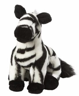 zebra knuffel - 18 cm - pluche knuffeldier - Knuffeldier Multikleur