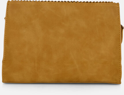 Zebra Merel Schoudertas zwart Imitatieleer Cognac - 1