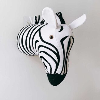 Zebra/Olifant/Giraffe 3D Dierenkop Muur Mount Knuffels Kinderen Kinderkamer Muur Opknoping Decoratie Verjaardag Kerst
