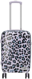 Zebra trends Animal Travel Cabin Trolley panther lila Harde Koffer Paars - H 55 x B 33 x D 22