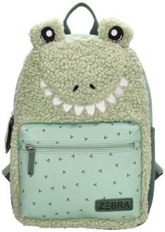 Zebra trends Buddies Backpack green schooltas kind Groen - H 36 x B 25 x D 12 cm