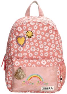 Zebra trends daisy flower kinderrugzak M roze