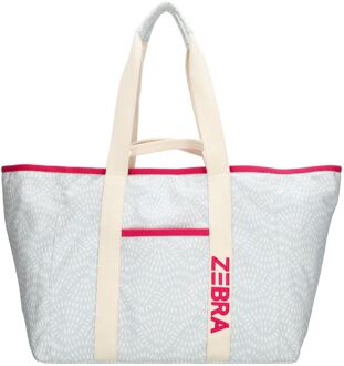 Zebra trends Elise strandtas lichtblauw