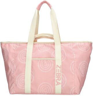 Zebra trends Elise strandtas roze boho