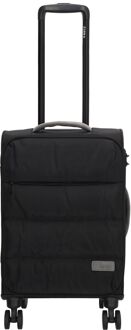 Zebra trends Elske Cabin Trolley black zachte koffer Zwart - H 55 x B 35 x D 20 cm