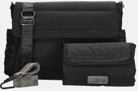 Zebra trends Elske Diaperbag black damestas luiertas Zwart - H 30 x B 44 x D 14 cm