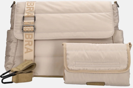 Zebra trends Elske Diaperbag light taupe damestas luiertas - H 30 x B 44 x D 14 cm