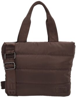 Zebra trends Elske Handbag dark brown handtas dames Bruin - H 20 x B 30 x D 10 cm