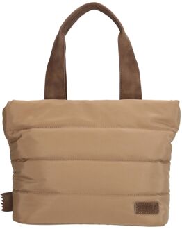 Zebra trends Elske Handbag taupe handtas dames - H 20 x B 30 x D 10 cm