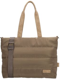 Zebra trends Elske Laptopbag darktaupe damestas - H 30 x B 40 x D 13 cm