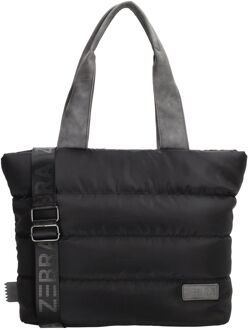 Zebra trends Elske Shopper black damestas Zwart - H 30 x B 42 x D 14 cm