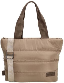 Zebra trends Elske Shopper III taupe damestas - H 30 x B 42 x D 14 cm