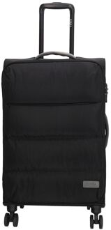 Zebra trends Elske Trolley M black zachte koffer Zwart - H 69 x B 42 x D 26 cm