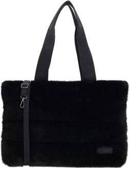 Zebra trends Emma Laptopbag black damestas Zwart - H 32 x B 47 x D 13 cm