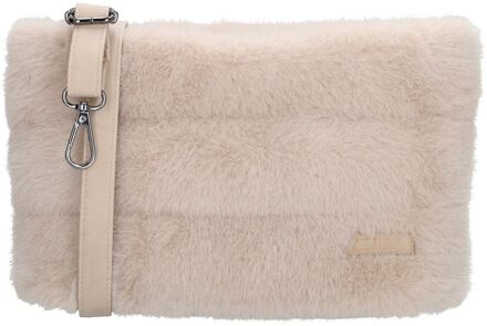 Zebra trends Emma Shoulderbag beige damestas - H 17 x B 27 x D 8 cm