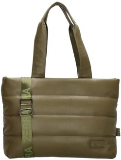 Zebra trends Evie Shopper 23043 olivegreen damestas Groen - H 30 x B 48 x D 13 cm