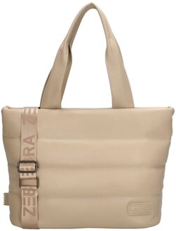 Zebra trends Evie shopper licht taupe Beige