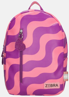 Zebra trends Feline kinderrugzak limited wave multi Paars - No Size