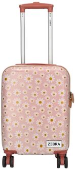 Zebra trends flower kinderkoffer lichtroze - No Size