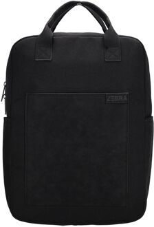 Zebra trends Ingrid laptop laptop rugzak black Zwart - H 39 x B 28 x D 13 cm