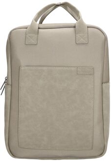 Zebra trends Ingrid laptop laptop rugzak lightgrey Grijs - H 39 x B 28 x D 13 cm