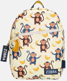 Zebra trends kinderrugzak aapjes Ecru - No Size