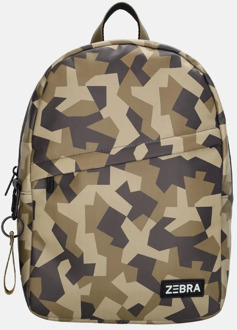 Zebra trends kinderrugzak camouflage print Multi
