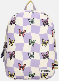 Zebra trends kinderrugzak vlinder print Paars - No Size