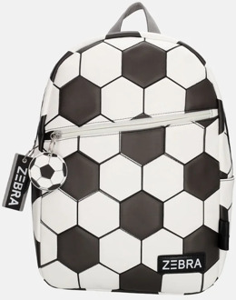 Zebra trends kinderrugzak voetbal Zwart - No Size